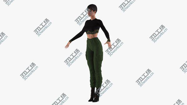 images/goods_img/20210312/3D Woman in Casual Clothes Rigged/3.jpg